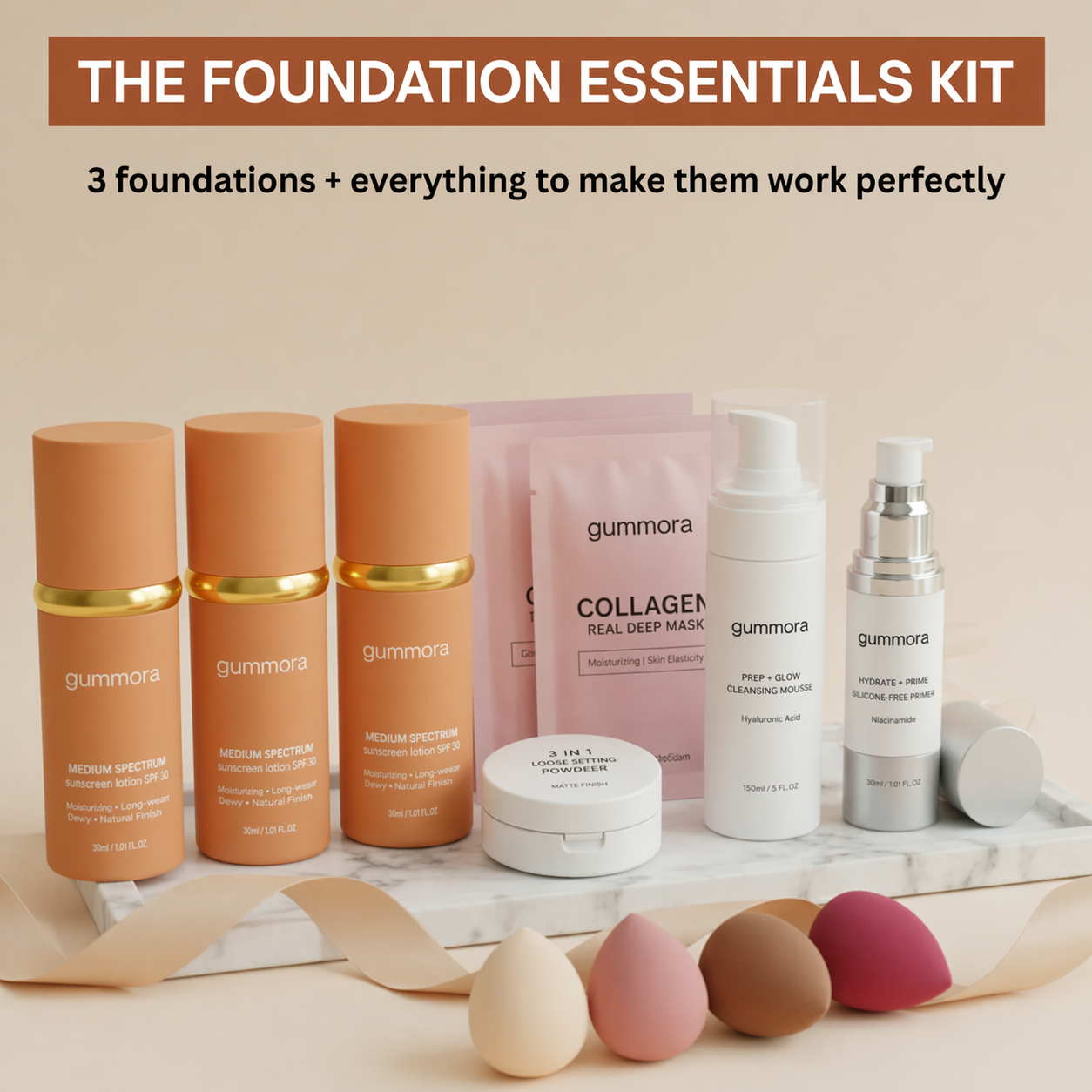 SPF50 4-in-1 Color Changing Liquid Foundation